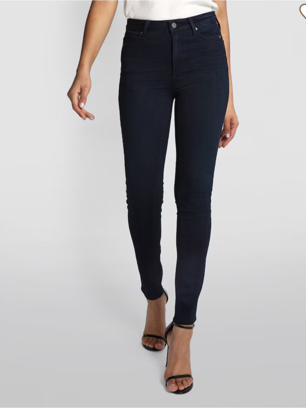 Paige Margot Skinny Dark Indigo High-Rise Jeans